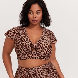 Torrid Leopard Print Bikini top
